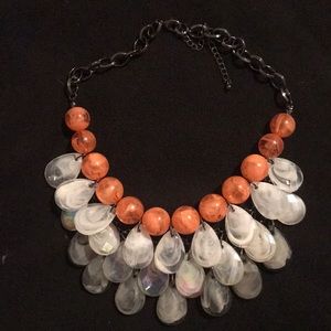 Coral beaded necklace